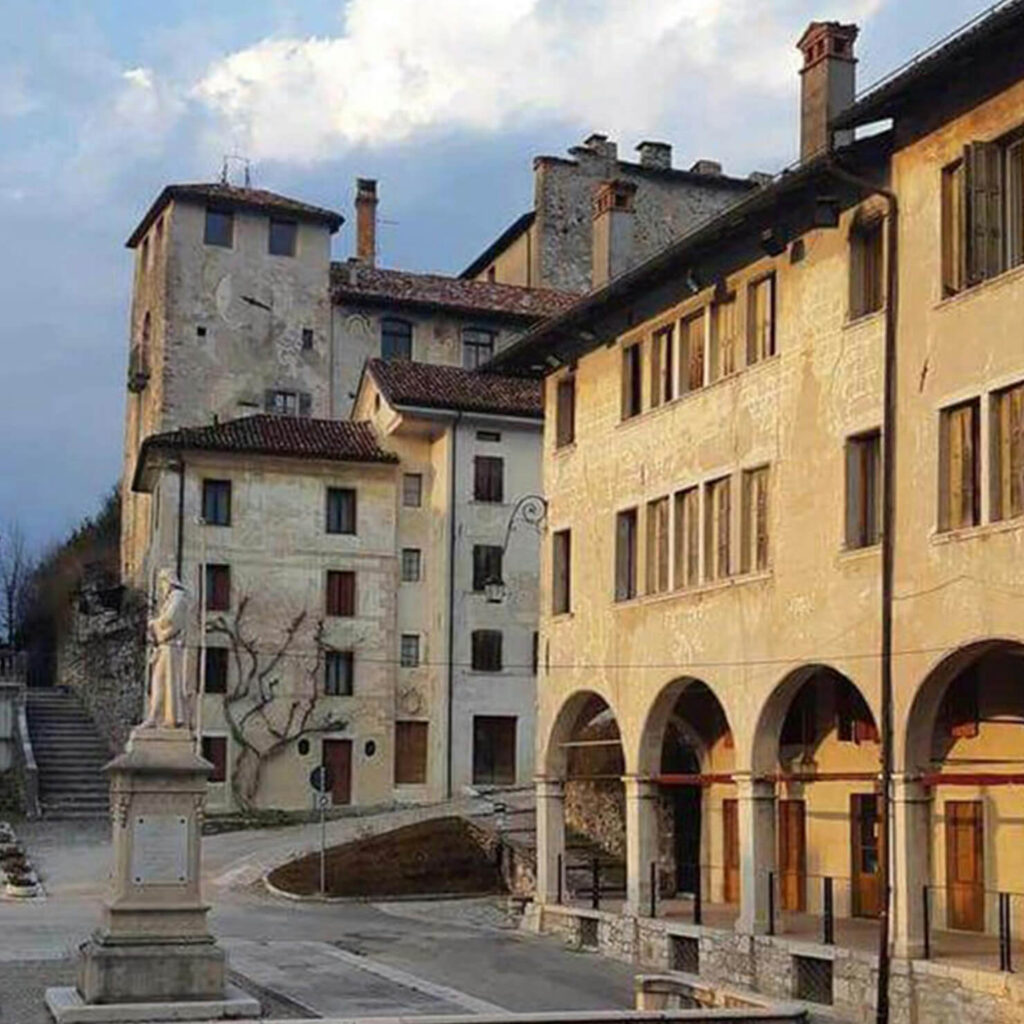 Piazza Maggiore in Feltre, Italy